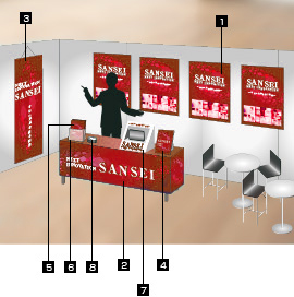 展示会での演出
